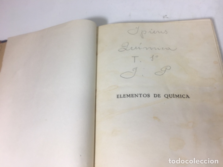 Libros antiguos: Libro elementos de qu&iacute;mica Original a&ntilde;o 1934 - Foto 4