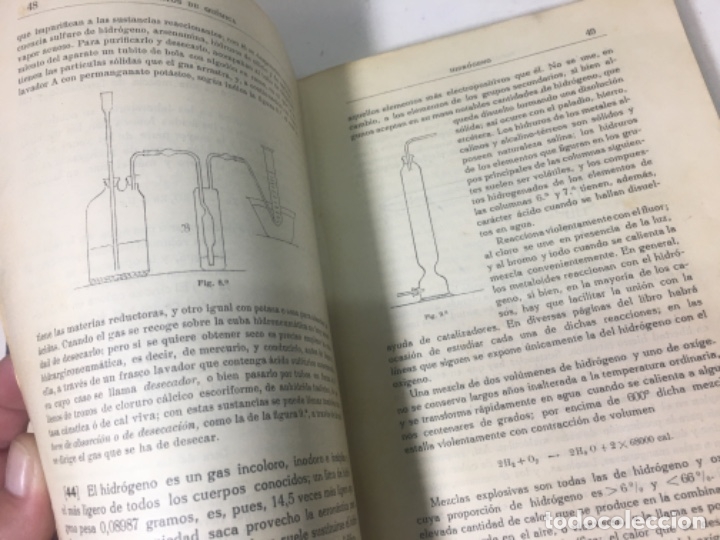 Libros antiguos: Libro elementos de qu&iacute;mica Original a&ntilde;o 1934 - Foto 9