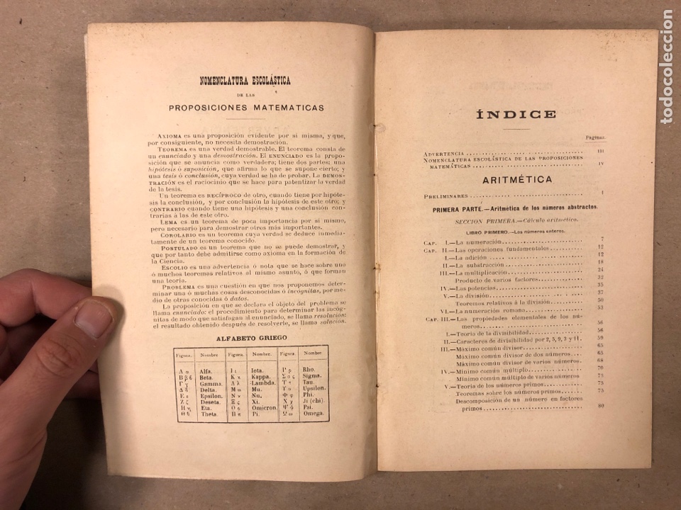 Libros antiguos: CURSO DE ARITM&Eacute;TICA. EUSEBIO S&Aacute;NCHEZ RAMOS Y TEODORO SABR&Aacute;S Y CAUSAP&Eacute;. 1903 - Foto 2