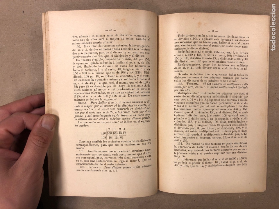 Libros antiguos: CURSO DE ARITM&Eacute;TICA. EUSEBIO S&Aacute;NCHEZ RAMOS Y TEODORO SABR&Aacute;S Y CAUSAP&Eacute;. 1903 - Foto 4