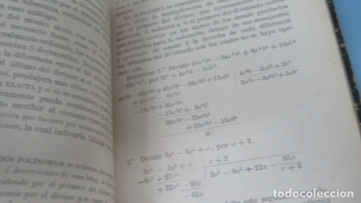 Libros antiguos: 1903.- ELEMENTOS DE ALGEBRA. SANPERE Y CARRERA - Foto 4