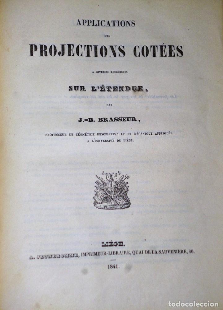 Libros antiguos: PROGRAMME DU COURS DE G&Eacute;OM&Eacute;TRIE DESCRIPTIVE, FAIT A L&acute;UNIVERSIT&Eacute; - Foto 3