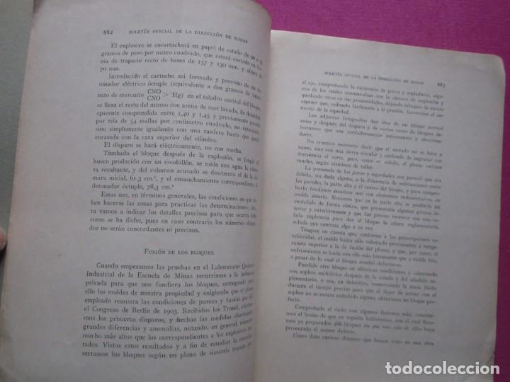 Libros antiguos: EFECTO UTIL DE LOS EXPLOSIVOS DE MINAS EN EL BLOQUE TRAULZ 1936 C43 - Foto 3