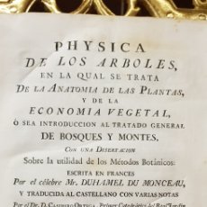 Libros antiguos: PHYSICA DE LOS ARBOLES,TOMO PRIMERO 1772.