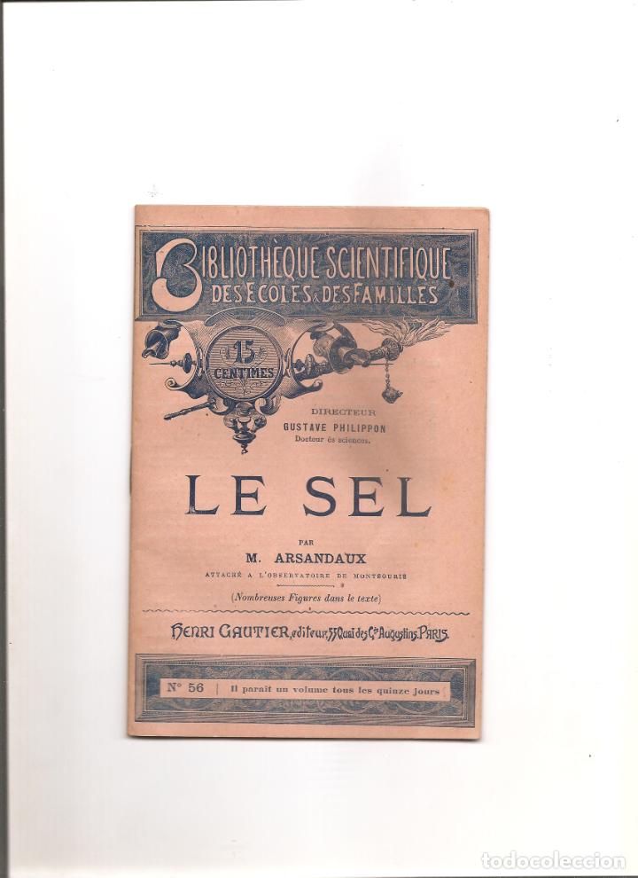 Libros antiguos: 35. LE SEL. LA SAL - Foto 1