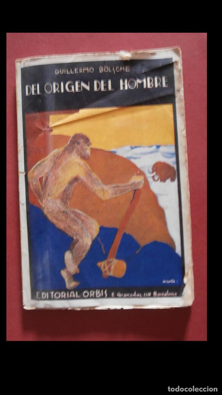 Libros antiguos: El origen del hombre. Guillermo Bolsche - Foto 1