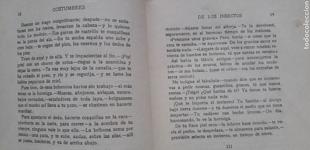 Libros antiguos: COSTUMBRES DE LOS INSECTOS, J.H.FABRE, - Foto 2