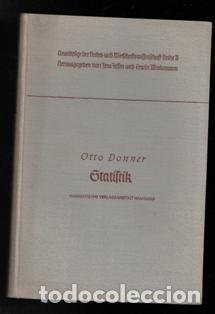 Libros antiguos: Statistik, Otto Donner - Foto 1
