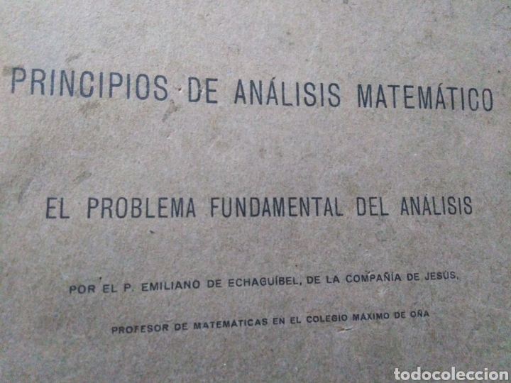 Libros antiguos: Principios del an&aacute;lisis matem&aacute;tico ( 1922 ) - Foto 2