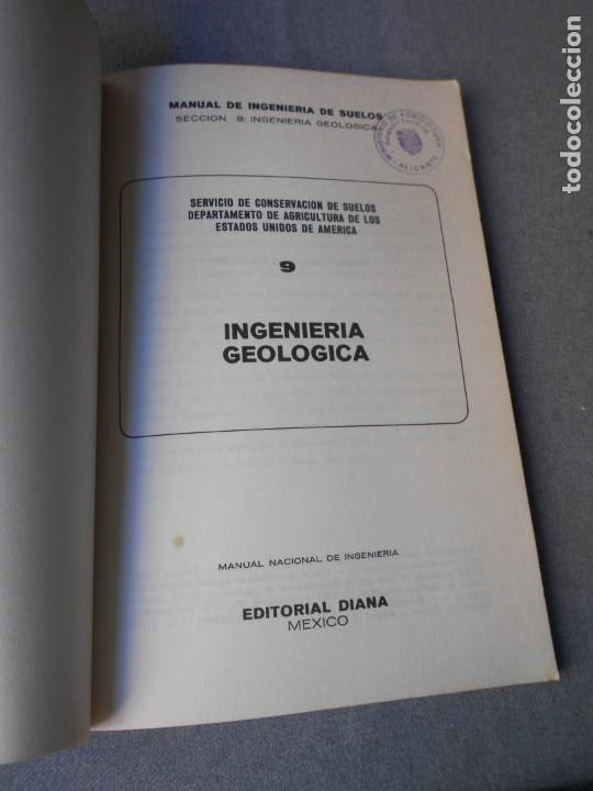 Libros antiguos: INGENIERIA GEOLOGICA - Foto 2