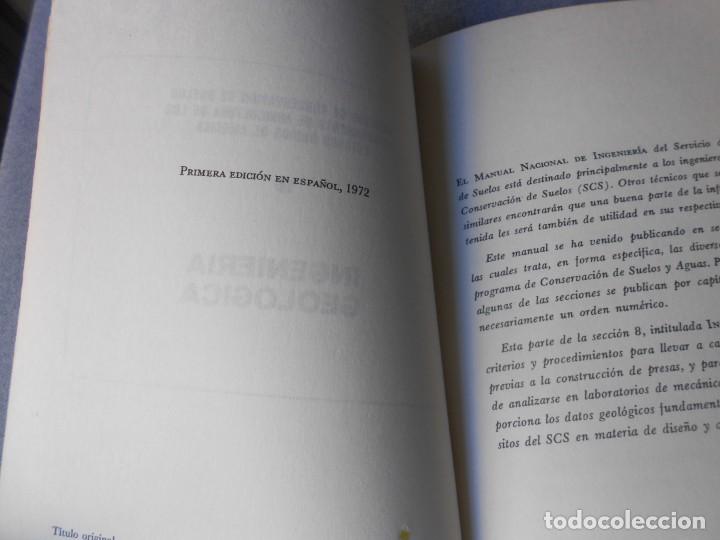 Libros antiguos: INGENIERIA GEOLOGICA - Foto 3