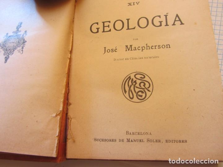 Libros antiguos: GEOLOG&Iacute;A J. MACPHERSON. ED. MANUALES SOLER XIV - Foto 2