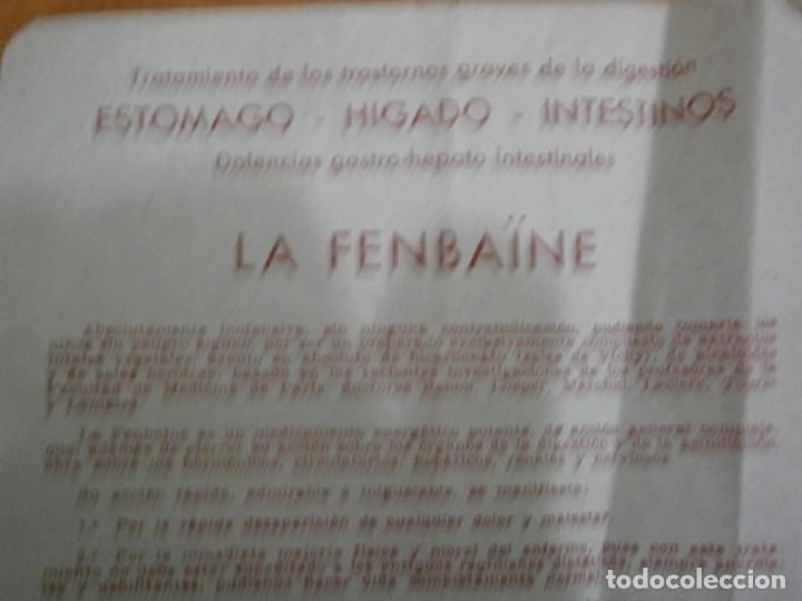 Libros antiguos: HOJA INTERESANTE,,,,,,,,EL FENBAINE - Foto 3