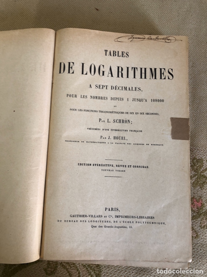 Libros antiguos: Tablas de logaritmos - Foto 1
