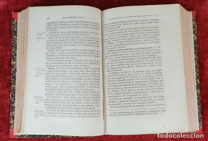 Libros antiguos: DERROTERO DE LAS COSTAS DE ESPAÑA Y PORTUGAL. EDIT. DEPÓSITO HIDROGRAFICO. 1880. - Foto 7 - 160935142
