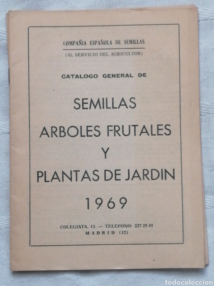 catalogo general de semillas, arboles frutales - Buy Old Books of Biology  and Botany at todocoleccion - 193885732