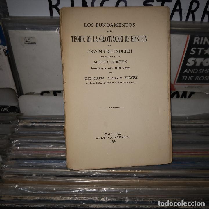 Old books: Los fundamentos de la teor&iacute;a de la gravitaci&oacute;n de Einstein,FREUNDLICH,1920