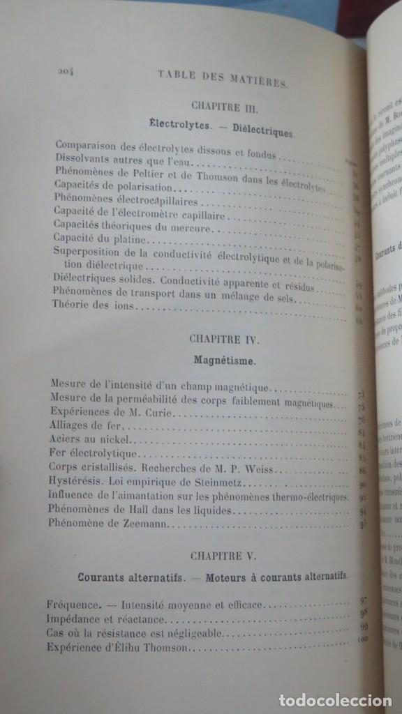 Libros antiguos: 1899.- COURS DE PHYSIQUE. JAMIN. DEUXIEME SUPPLEMENT - Foto 4