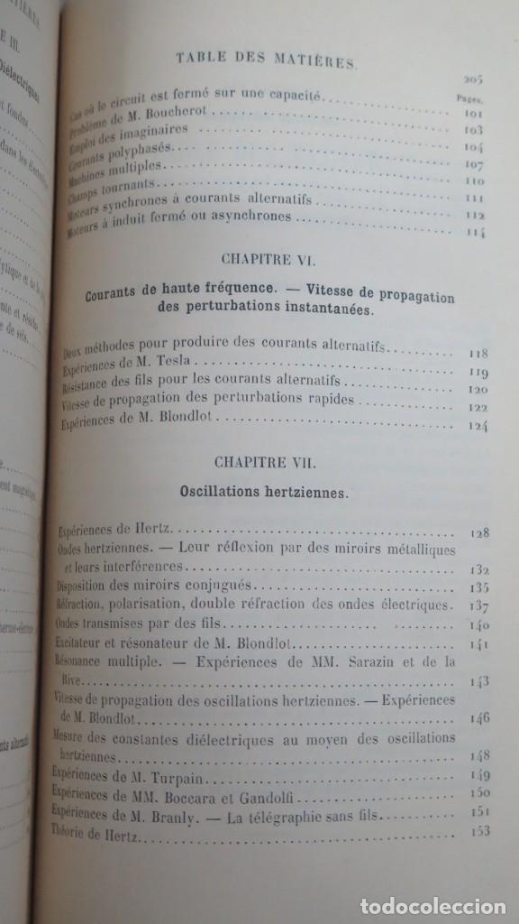 Libros antiguos: 1899.- COURS DE PHYSIQUE. JAMIN. DEUXIEME SUPPLEMENT - Foto 5
