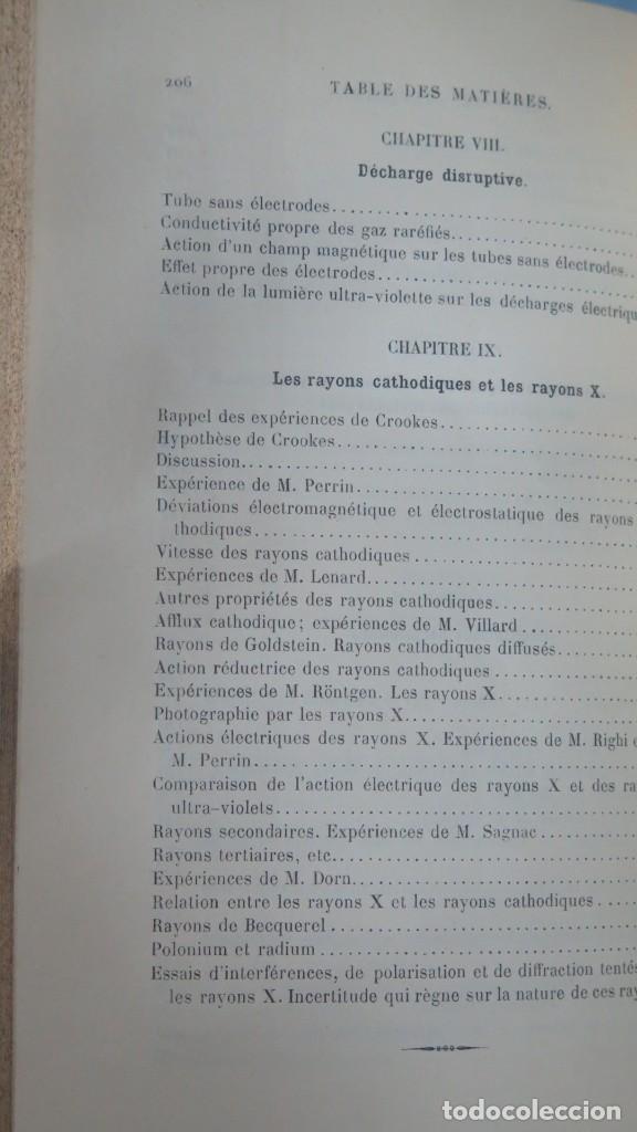 Libros antiguos: 1899.- COURS DE PHYSIQUE. JAMIN. DEUXIEME SUPPLEMENT - Foto 6