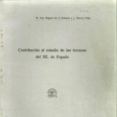 Libros antiguos: 3302.- GEOLOGIA-CONTRIBUCION AL ESTUDIO DE LAS TERRAZAS DEL N.E. DE ESPAÑA-LERIDA 1928
