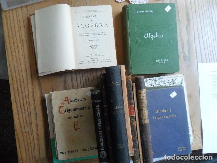Old books: Lote de 14 libros de Algebra de los a&ntilde;os 20, 30 40 y 50. ver listado.