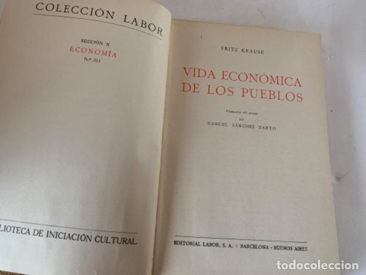 Libros antiguos: Vida Econ&oacute;mica de los Pueblos - Foto 2