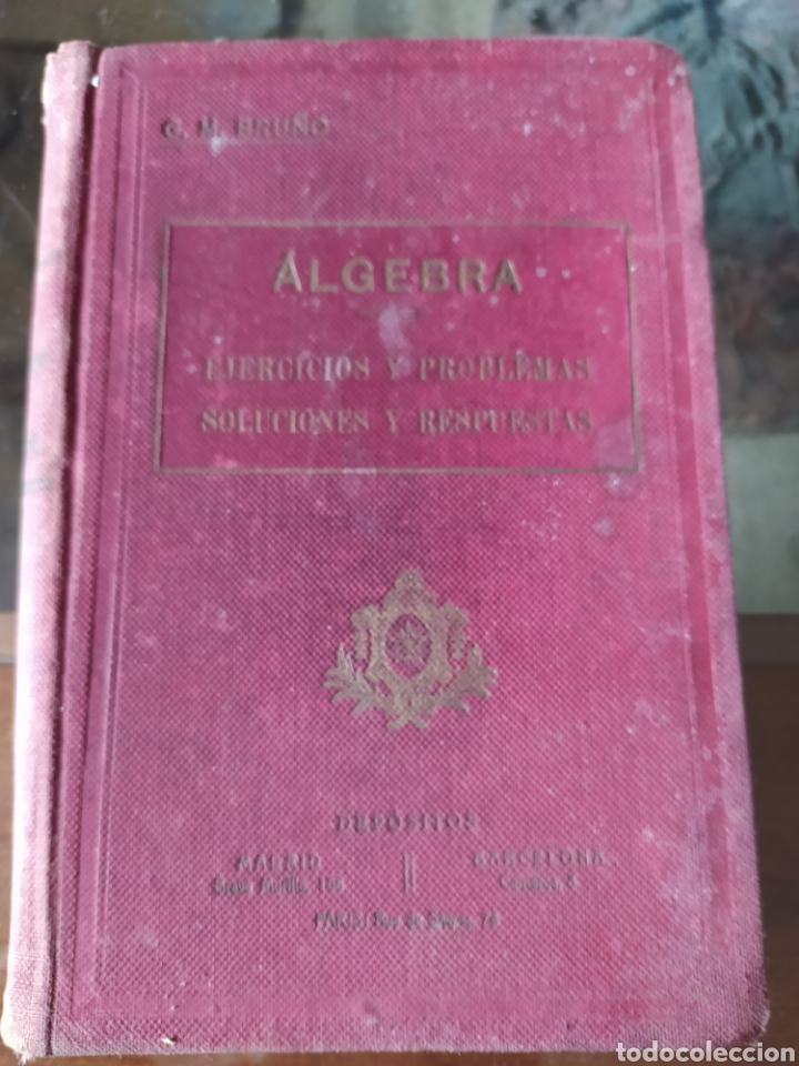 Libros antiguos: Ejercicios y problemas. Elementos de algebra. - Foto 1
