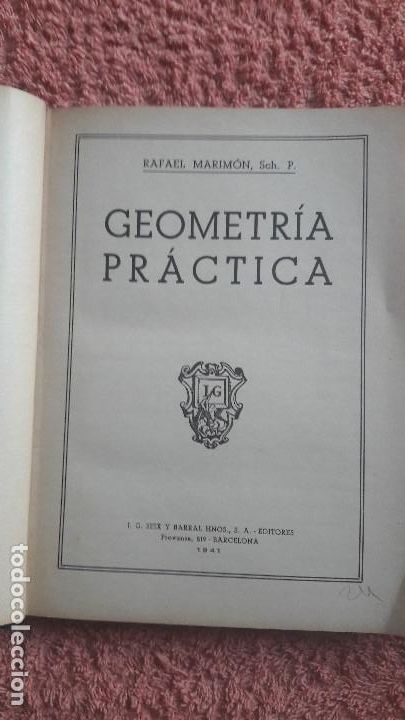 Libros antiguos: Geometr&iacute;a  pr&aacute;ctica   ,   R. Marim&oacute;n - Foto 2