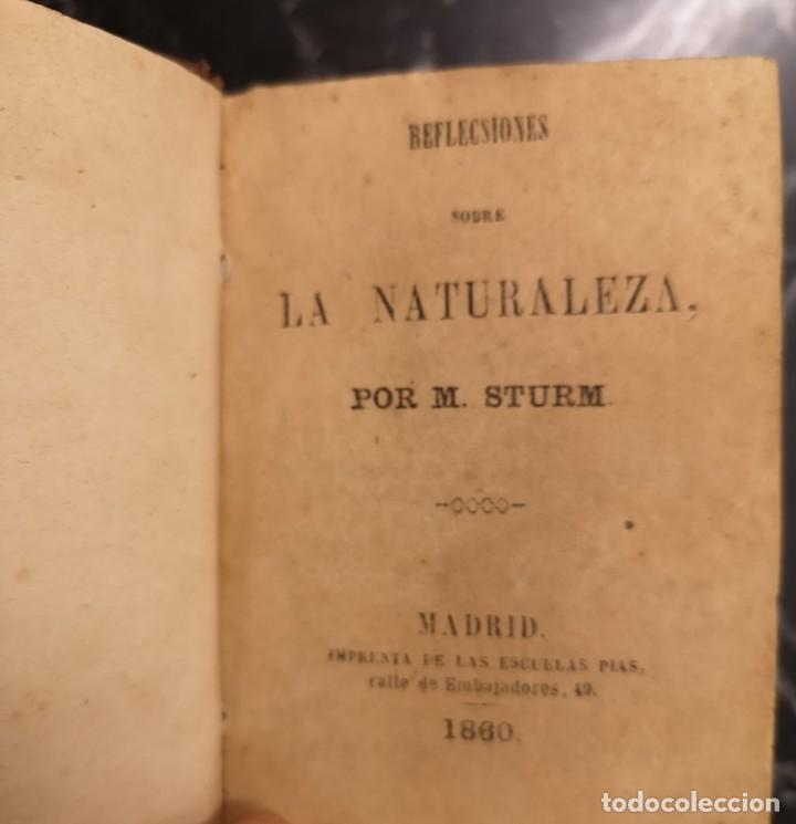 Libros antiguos: Reflexiones Sobre La Naturaleza - Foto 2