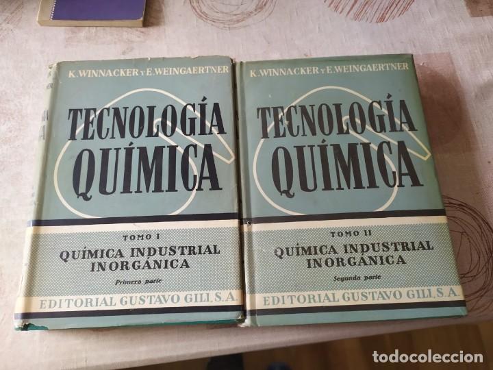 Libros antiguos: WINNACKER, K./ WEINGAERTNER, E: Tecnolog&iacute;a qu&iacute;mica tomos l - ll - Foto 1