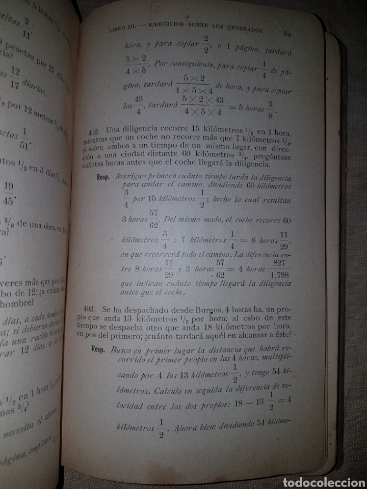 Libros antiguos: Antiguo libri ejercicios y problemas de aritmetica y sus resultados - Foto 2