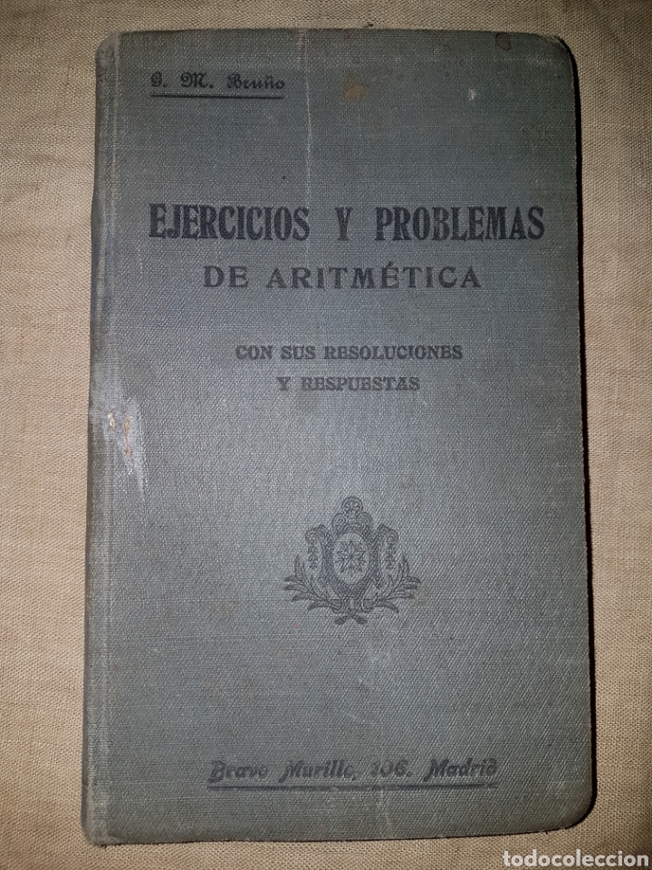 Libros antiguos: Antiguo libri ejercicios y problemas de aritmetica y sus resultados - Foto 1