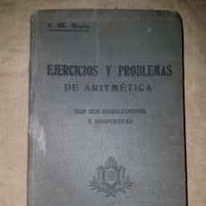 Libros antiguos: ANTIGUO LIBRI EJERCICIOS Y PROBLEMAS DE ARITMETICA Y SUS RESULTADOS. Lote 199240217