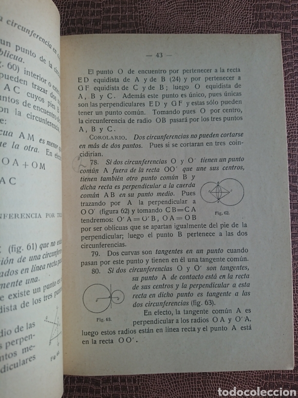Libros antiguos: Geometr&iacute;a plana y del espacio - Foto 4