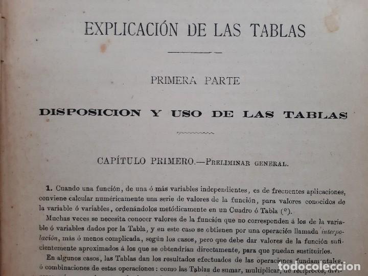 Libros antiguos: ANTIGUO LIBRO TABLAS LOGARITMOS TRIGONOMETRICAS EUSEBIO SANCHEZ RAMOS A&Ntilde;O 1915 - Foto 5