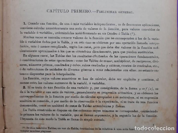 Libros antiguos: ANTIGUO LIBRO TABLAS LOGARITMOS TRIGONOMETRICAS EUSEBIO SANCHEZ RAMOS A&Ntilde;O 1915 - Foto 6