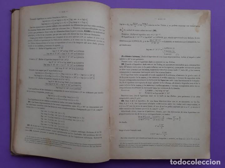 Libros antiguos: ANTIGUO LIBRO TABLAS LOGARITMOS TRIGONOMETRICAS EUSEBIO SANCHEZ RAMOS A&Ntilde;O 1915 - Foto 7