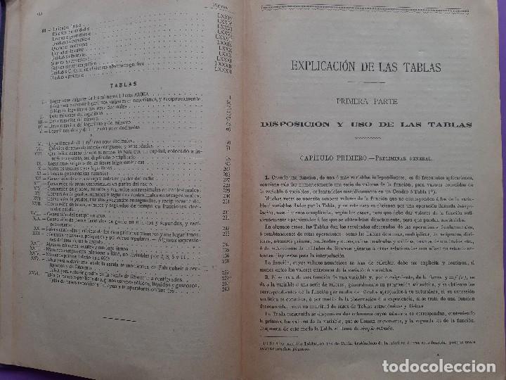 Libros antiguos: ANTIGUO LIBRO TABLAS LOGARITMOS TRIGONOMETRICAS EUSEBIO SANCHEZ RAMOS A&Ntilde;O 1932 - Foto 5