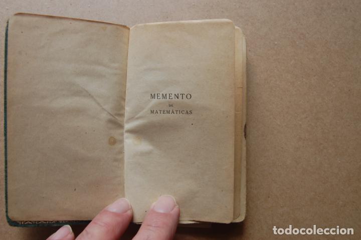 Libros antiguos: Memento de Matem&aacute;ticas. - Foto 2
