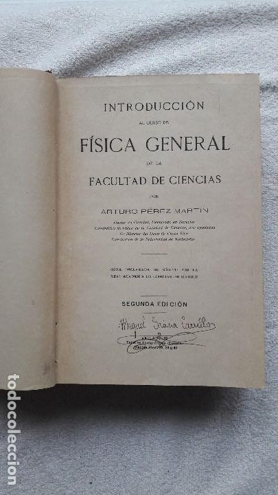 Libros antiguos: F&iacute;sica, 4 tomos del Dr P&eacute;rez Martin - Foto 5