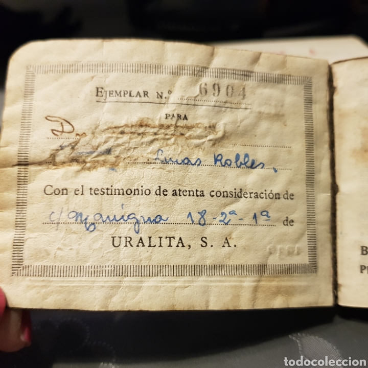 Libros antiguos: Memor&aacute;ndum t&eacute;cnico Uralita 1936 - Foto 3