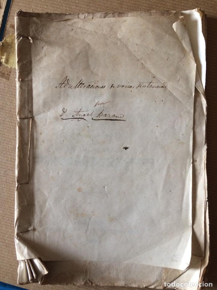 Libros antiguos: ADULTERACIONES 1862 - Foto 2