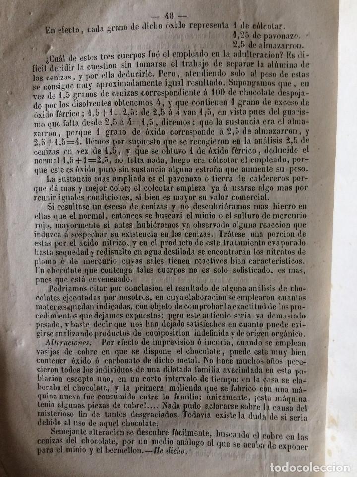 Libros antiguos: ADULTERACIONES 1862 - Foto 3