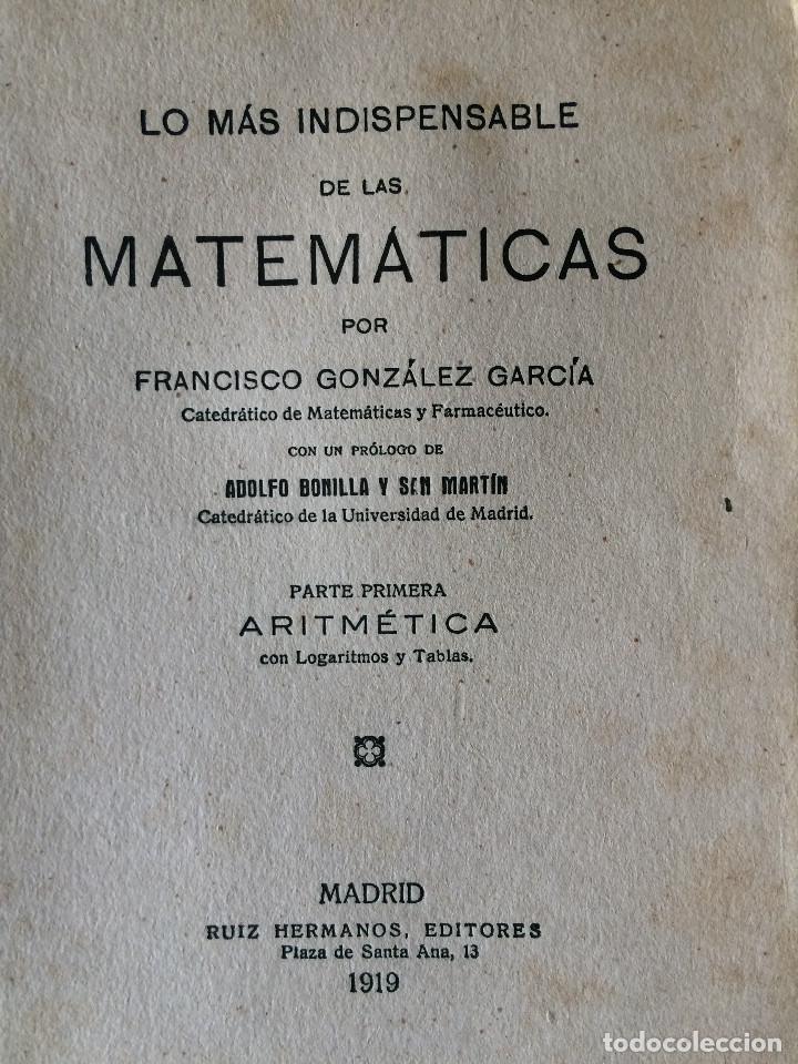 Libros antiguos: MATEMATICAS  1919 - Foto 1