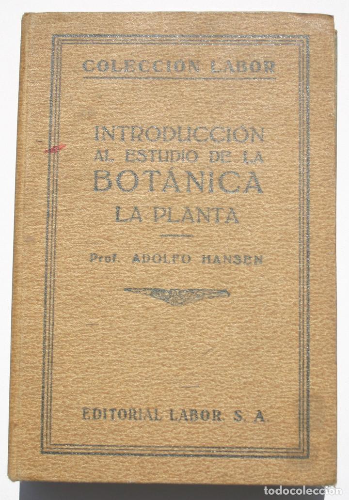 Libros antiguos: Introduccion al estudio de la bot&aacute;nica La planta - Adolfo Hansen - Foto 1