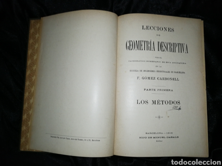 Libros antiguos: LIBRO ANTIGUO 1916 GEOMETRIA DESCRIPTIVA. - Foto 3