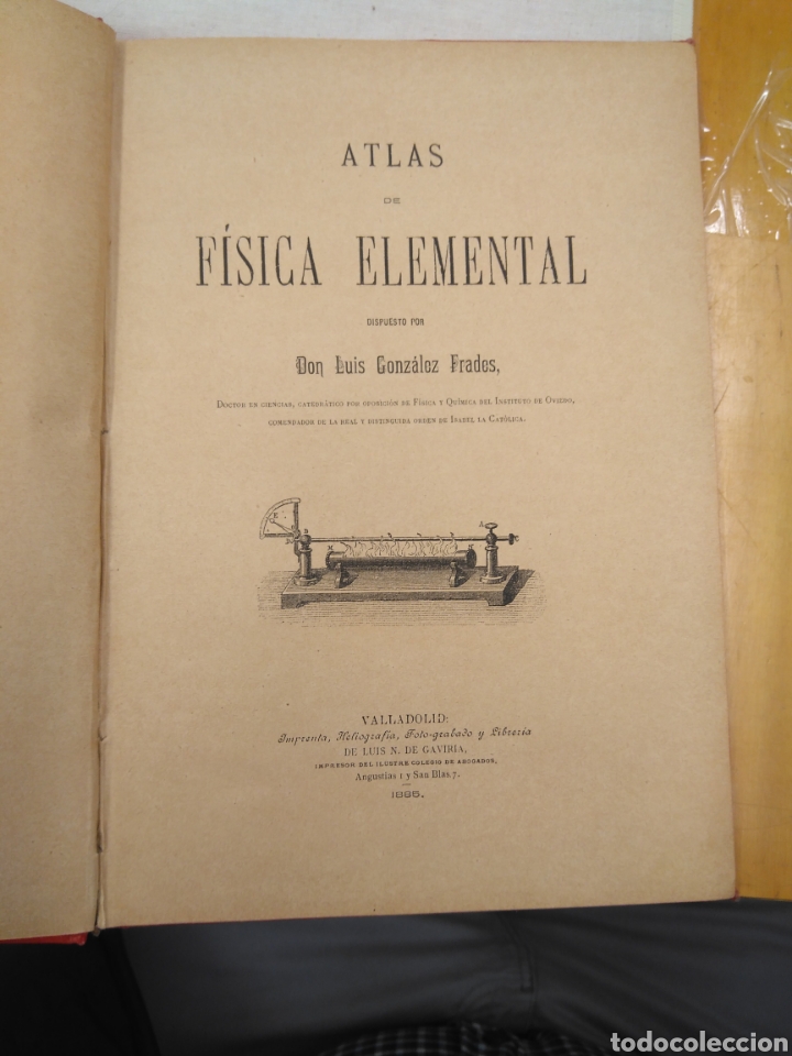 Libros antiguos: GONZ&Aacute;LEZ FRADES LUIS . COMPENDIO DE F&Iacute;SICA ELEMENTAL - Foto 2
