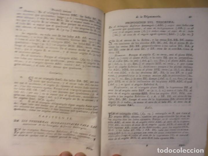 Libros antiguos: TRIGONOMETRIA PLANA Y ESF&Eacute;RICA. 1788 - Foto 6