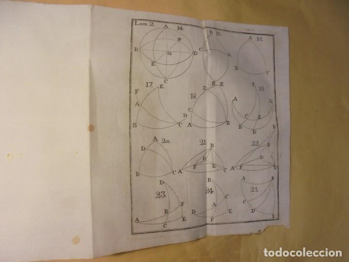 Libros antiguos: TRIGONOMETRIA PLANA Y ESF&Eacute;RICA. 1788 - Foto 9